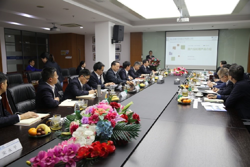 一汽解放发起机事业部总经理钱恒荣一行到百乐博高科公司参观领导工作